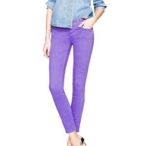 J.Crew Purple Toothpick Skinny Ankle Jeans Size 29